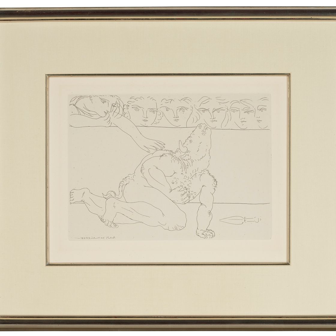 Pablo Picasso — Минотавр Моуран из "Сюиты Воллара"