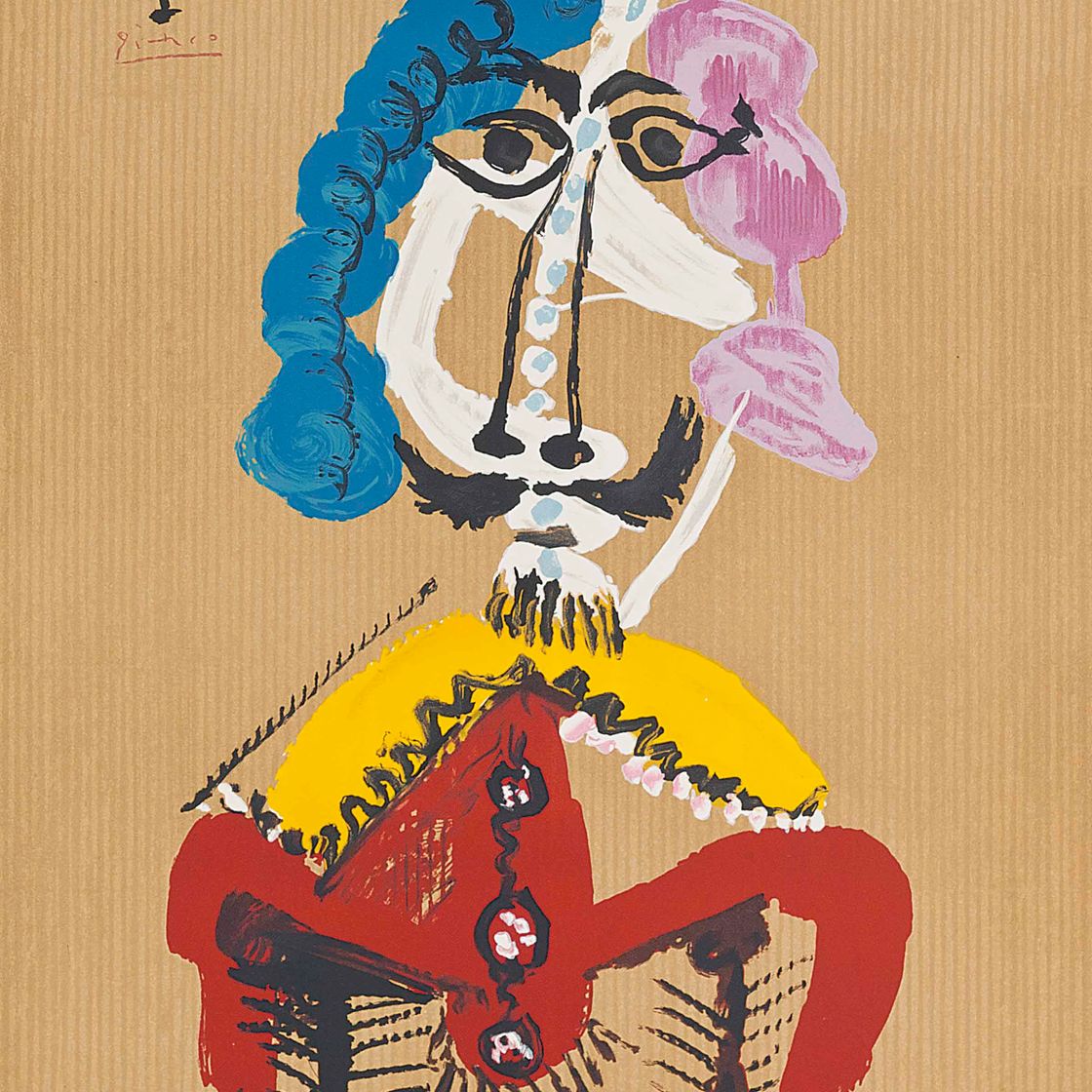 Pablo Picasso — Одна тарелка, из серии "Воображаемые портреты"