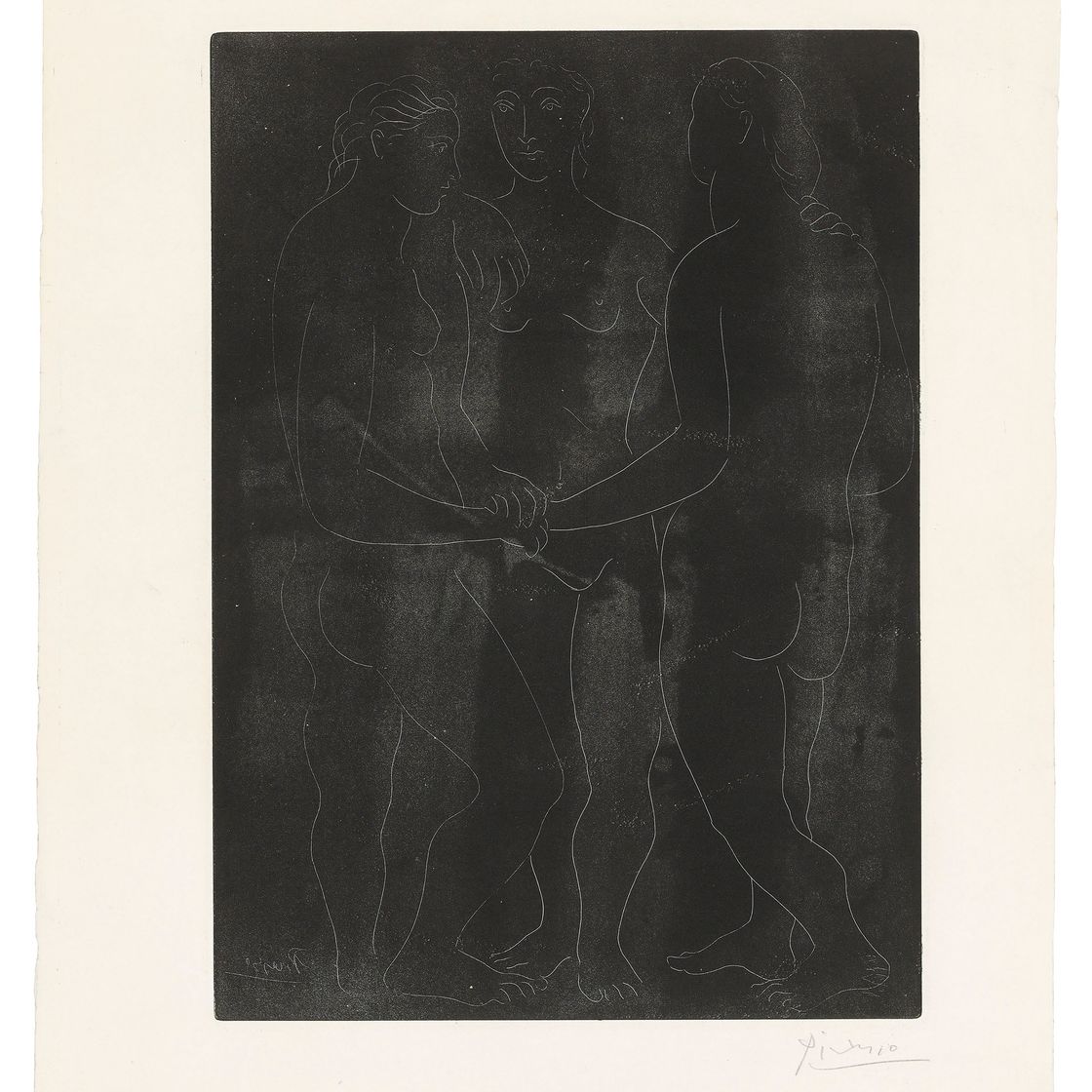 Pablo Picasso — Трое друзей