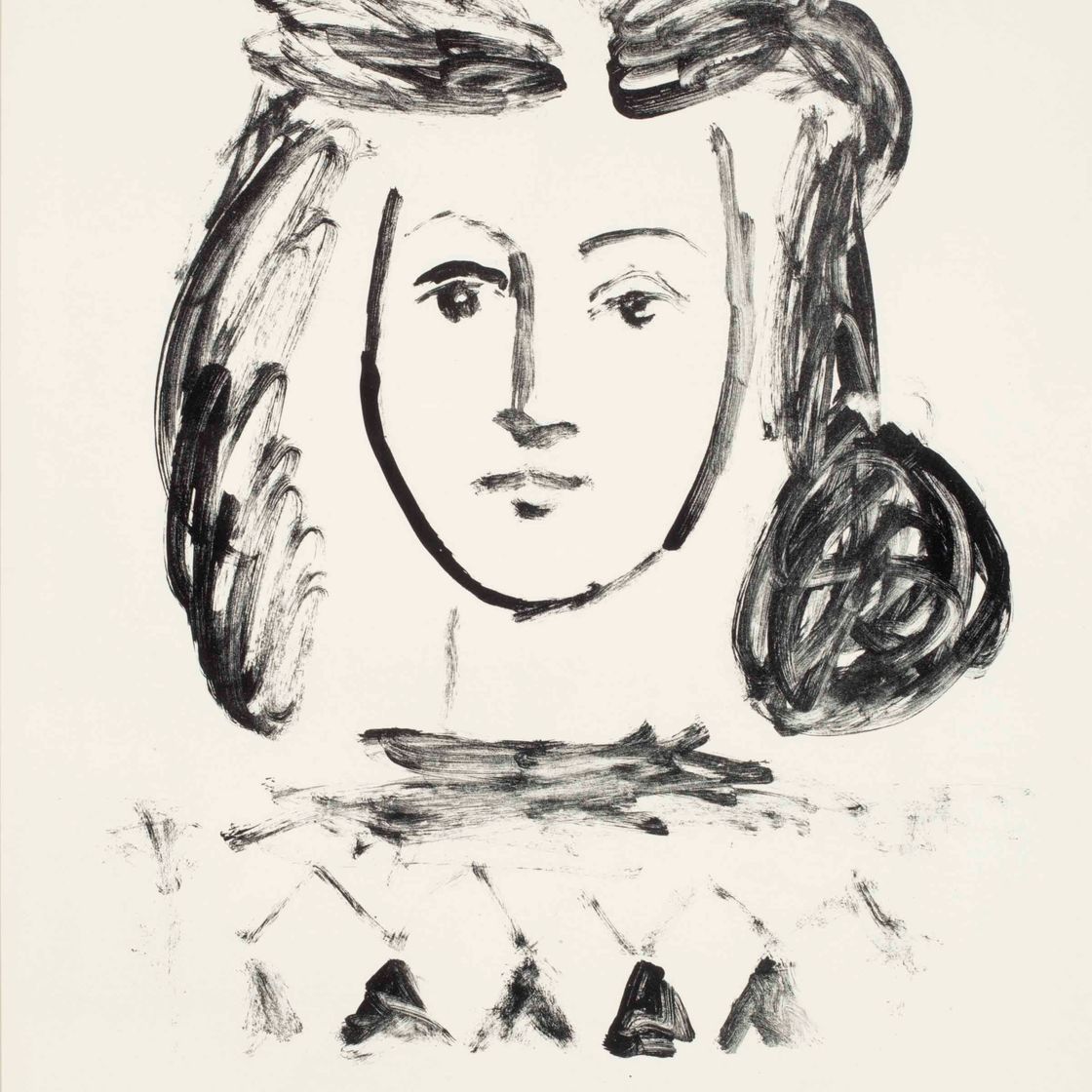 Pablo Picasso — Бюст молодой девушки (B. 421; M. 67)