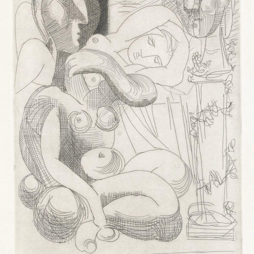 Pablo Picasso — Спящие и скульптуры (стр. 258; стр. 306)
