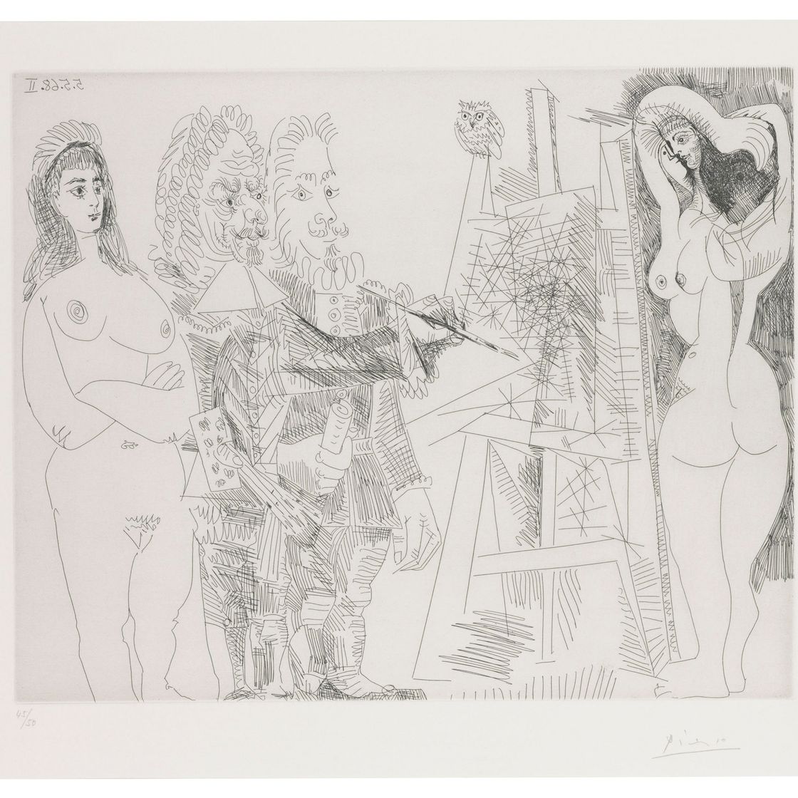 Pablo Picasso — Автор, представитель семьи и официальный представитель ООН, из серии 347