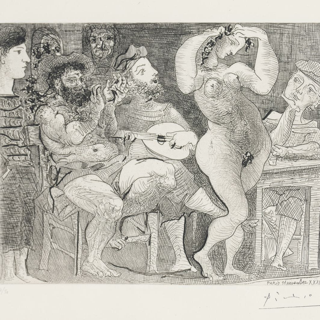 Pablo Picasso — В кабаре (B. 286; Ba. 439)