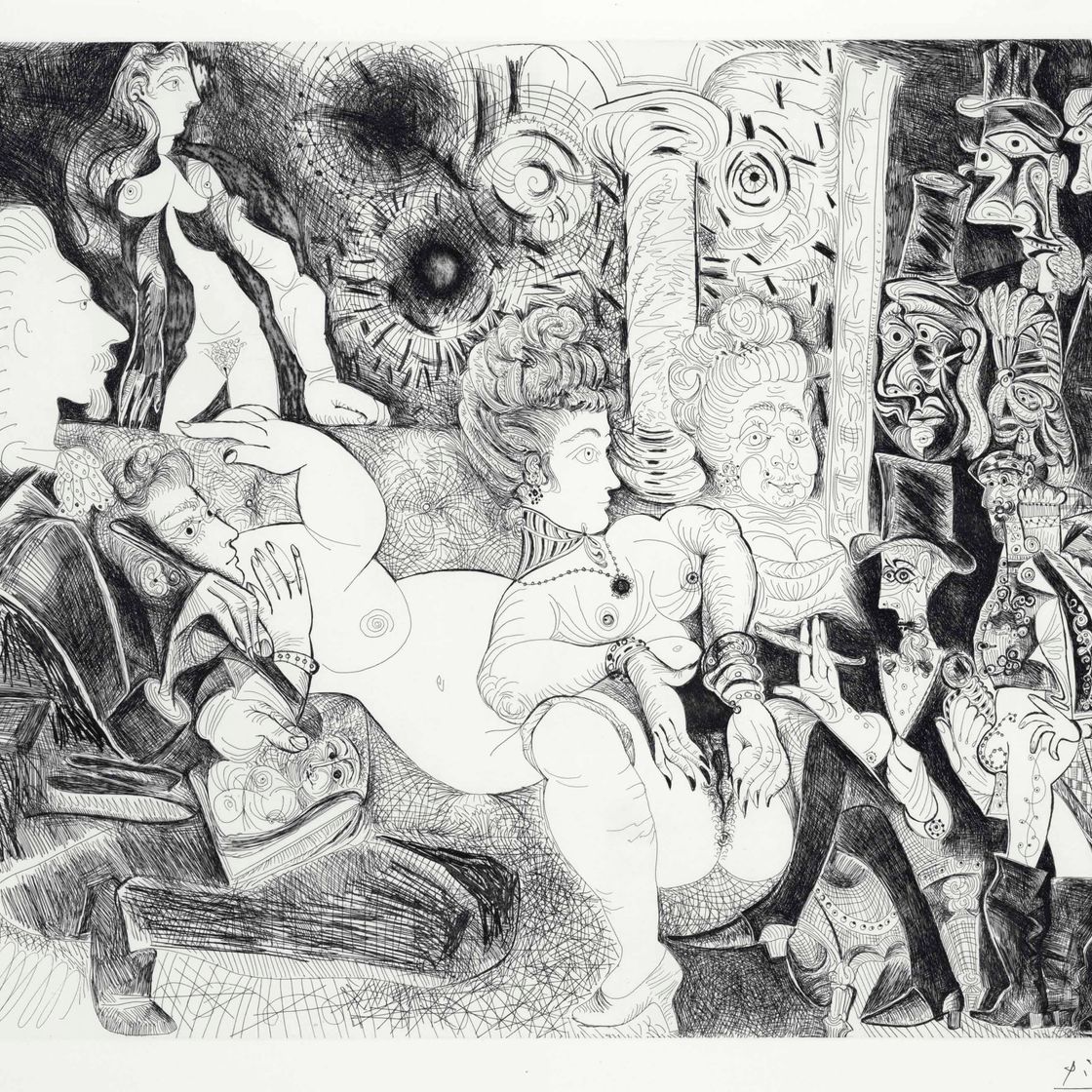 Pablo Picasso — Художник-постановщик, сын модели для съемок в доме Телье, из серии 156