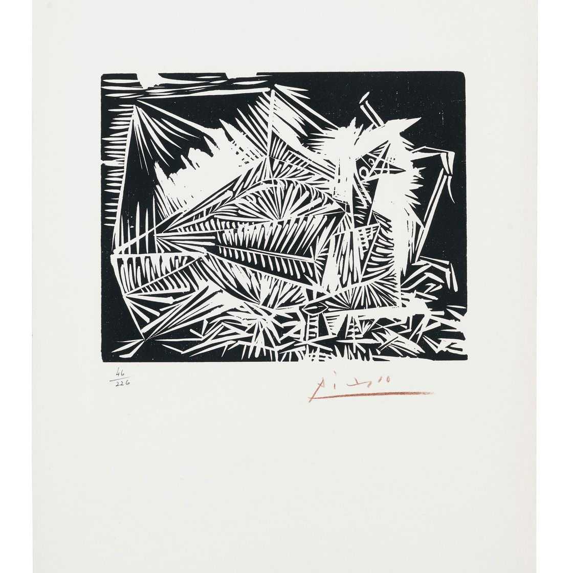 Pablo Picasso — Голубино, из "40 дней Пикассо и Марж дю Буффон"