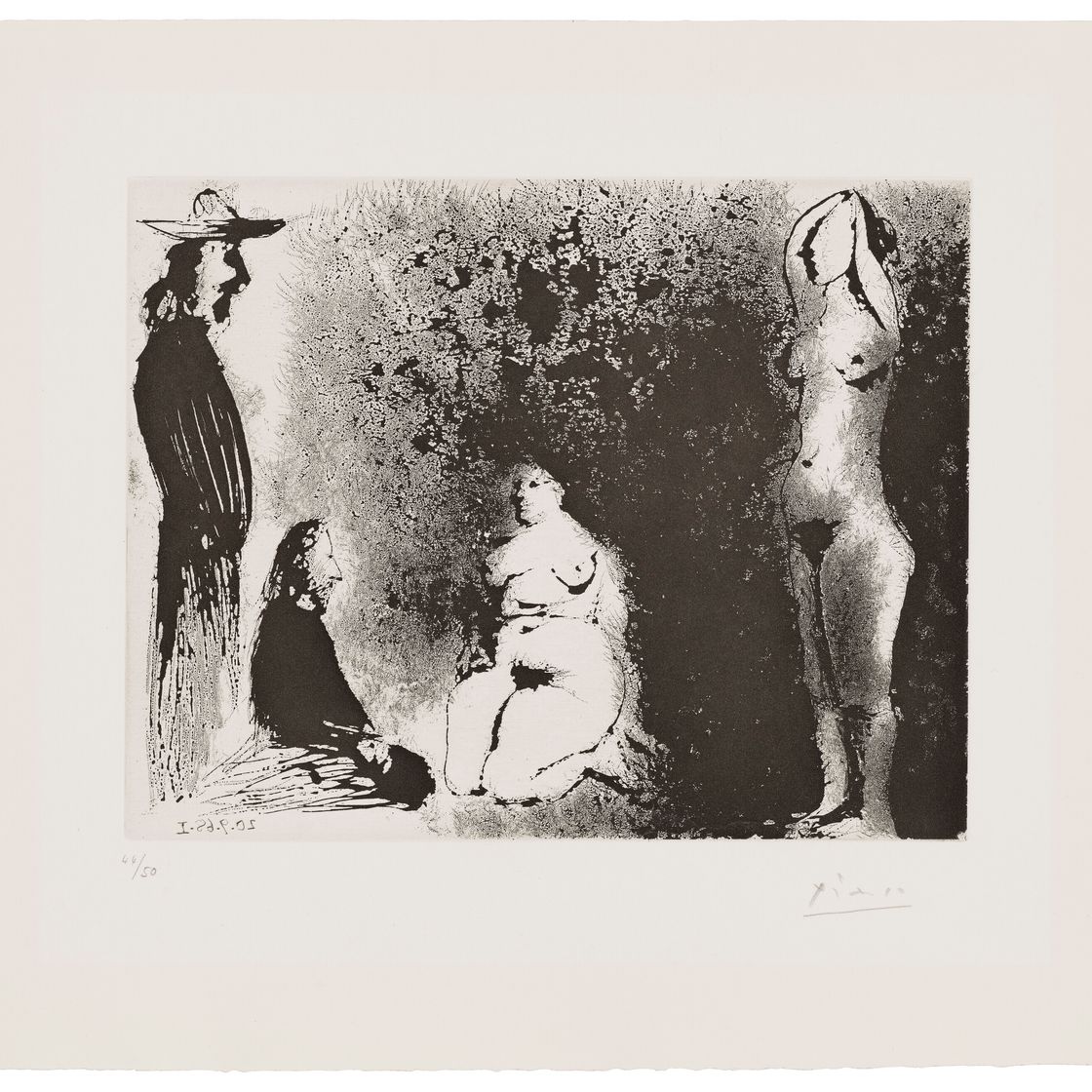 Pablo Picasso — Турнир на полях: "Автор XIX века и Курбе", из: Séries 347