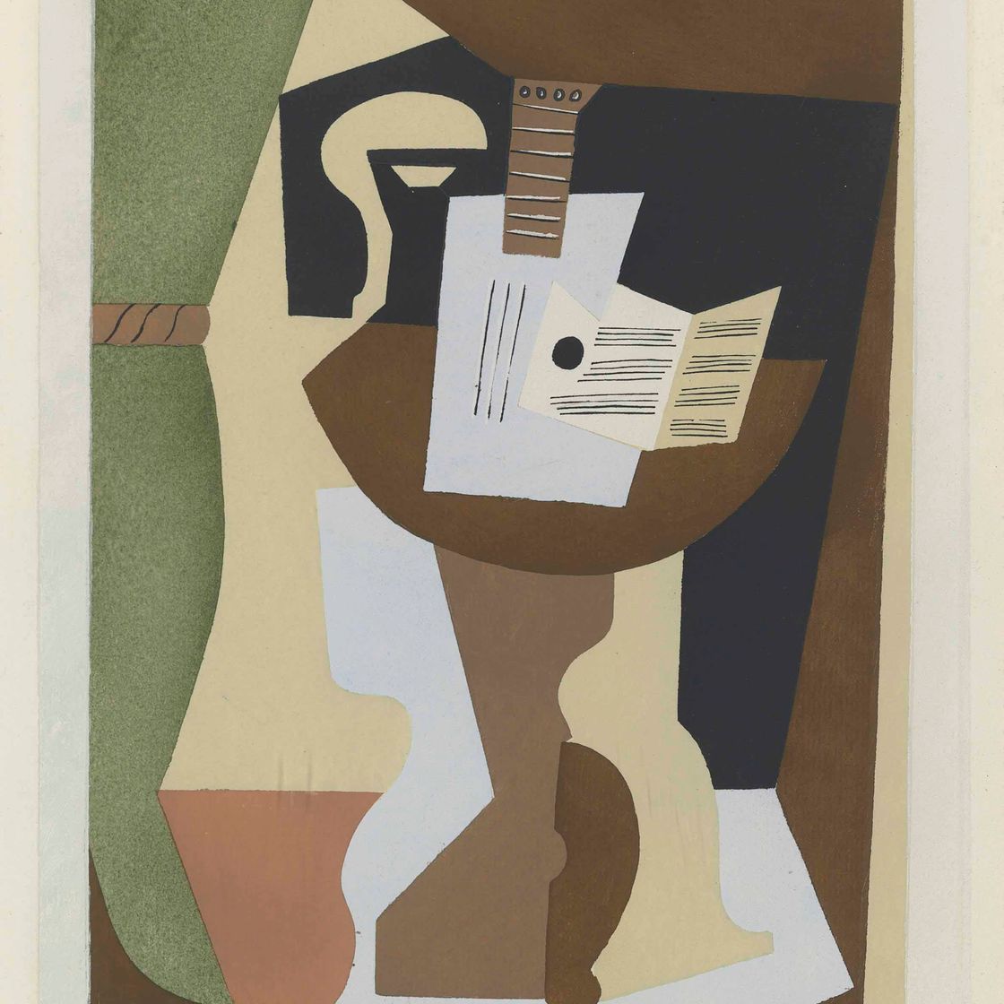 Pablo Picasso — Музыкант, играющий на гитаре, от: Dix Pochoirs