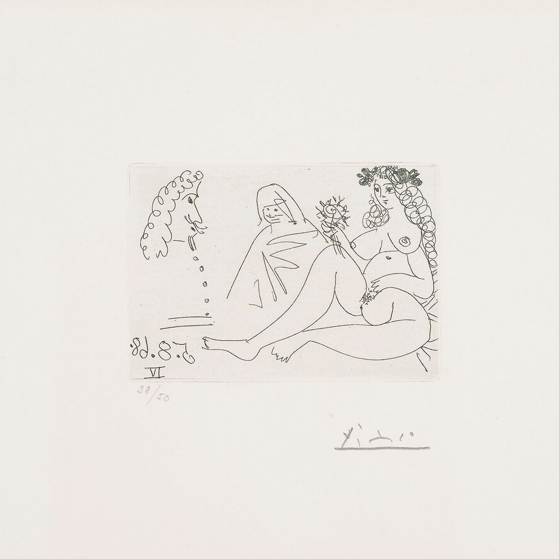 Pablo Picasso — Роковая блондинка а-ля флер, от: Séries 347