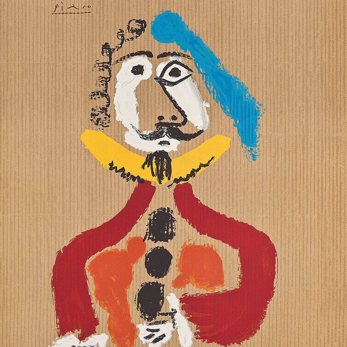 Pablo Picasso — Одна тарелка, из серии "Воображаемые портреты"