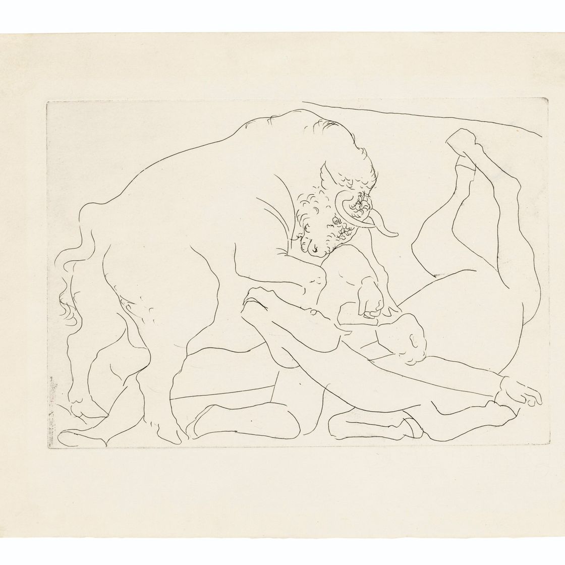 Pablo Picasso — Тореро и рыцари пьетро в парке Торо