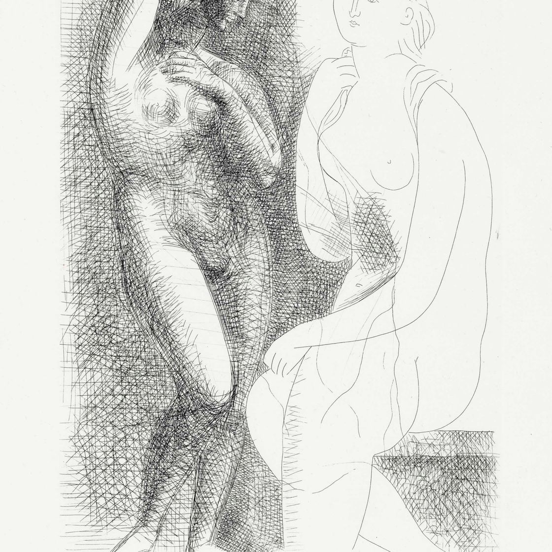 Pablo Picasso — Статуэтка молодой женщины из "Сюиты Воллара" (B. 139; Ba. 205)