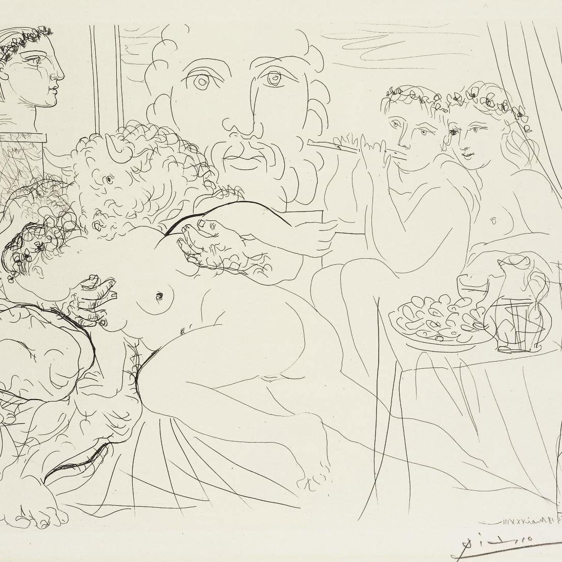 Pablo Picasso — Средство для ухода за кожей вокруг глаз une Femme, от: La Suite Vollard (B. 191; Ba. 350)