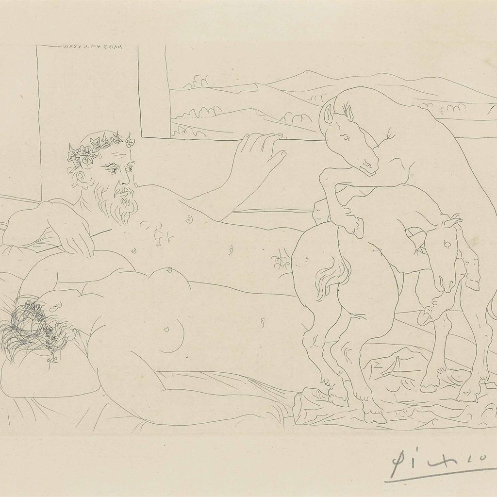 Pablo Picasso — Репозиторий скульптора III, от: La Suite Vollard