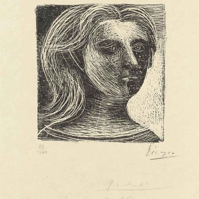 Pablo Picasso — "Тет-а-тет с женщиной", автор: Пикассо Десен (Р. 73; М. XX; ср. Cramer books 14)