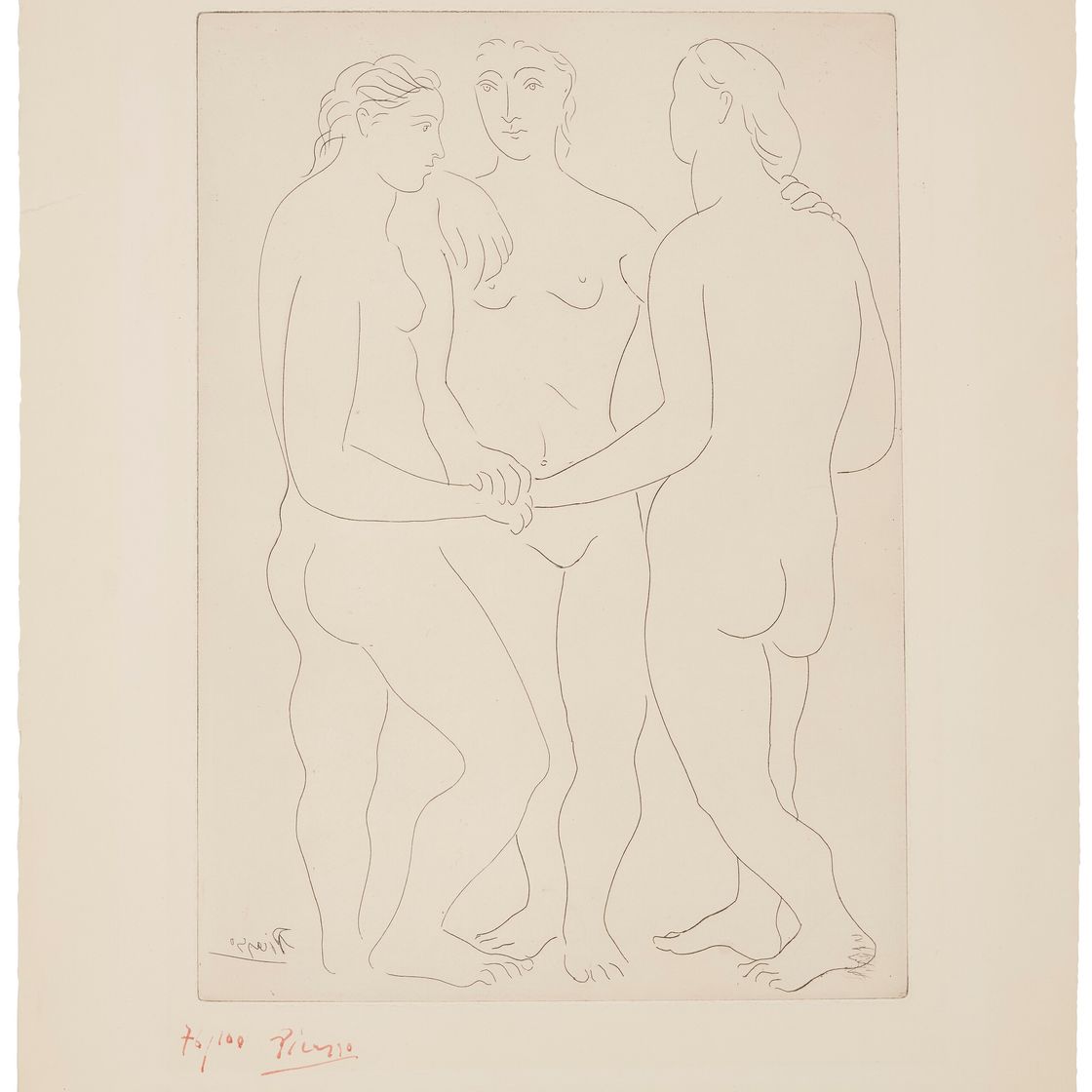 Pablo Picasso — Трое друзей