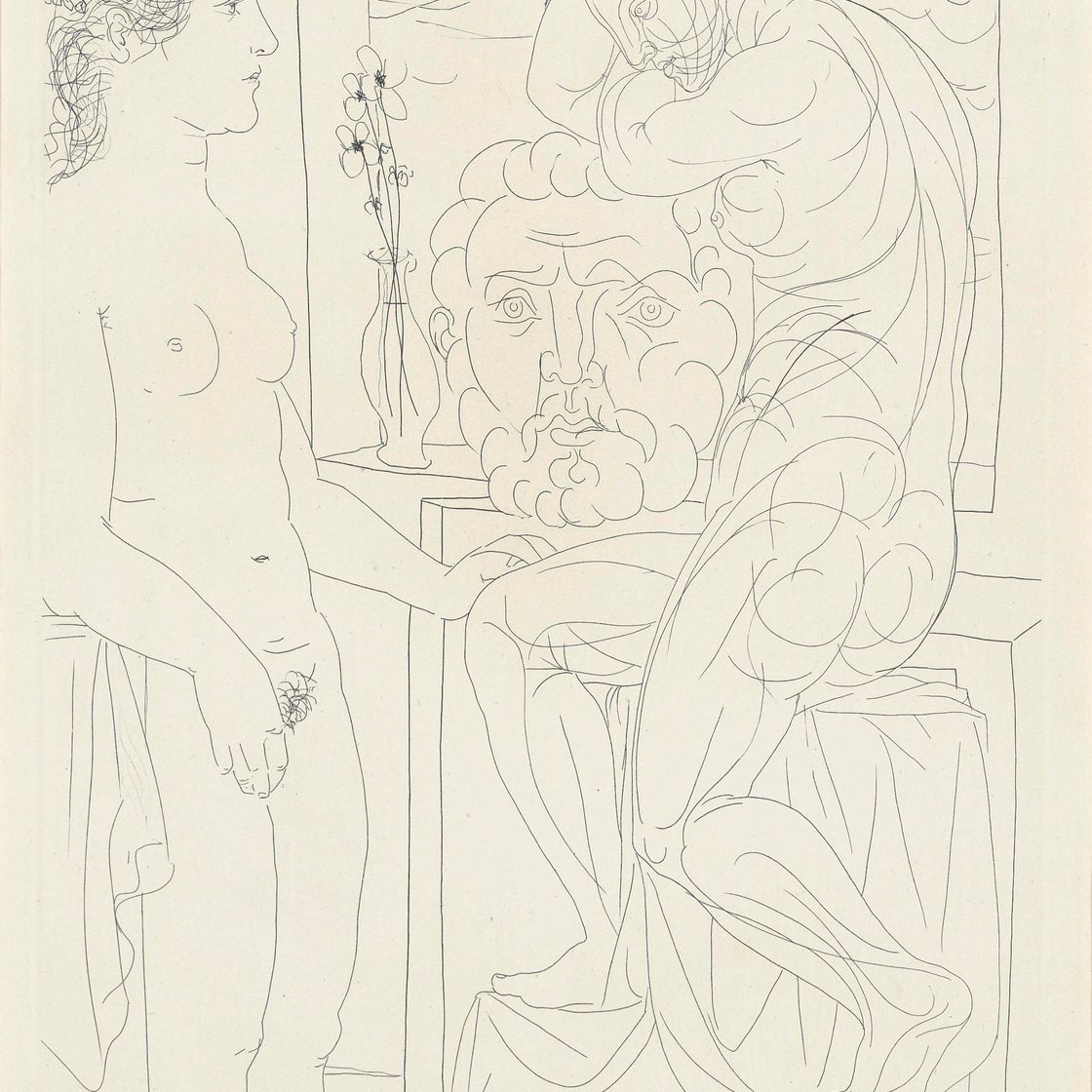 Pablo Picasso — Статуя новой девственницы, от: La Suite Vollard (B. 139; Ba 205)