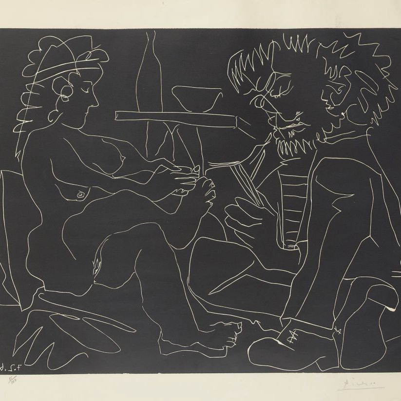 Pablo Picasso — Отец и сын модели (1194 г. до н. э.; 1357 г. до н. э.)