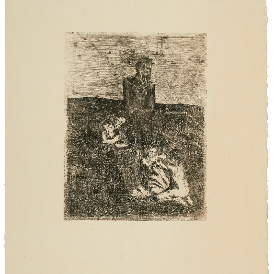 Pablo Picasso — Нищие из "Свиты Сальтимбанков"