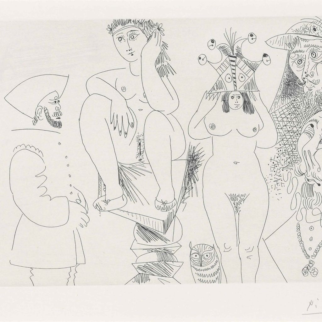 Pablo Picasso — Двое женщин не любят друг друга, от: La Série 347