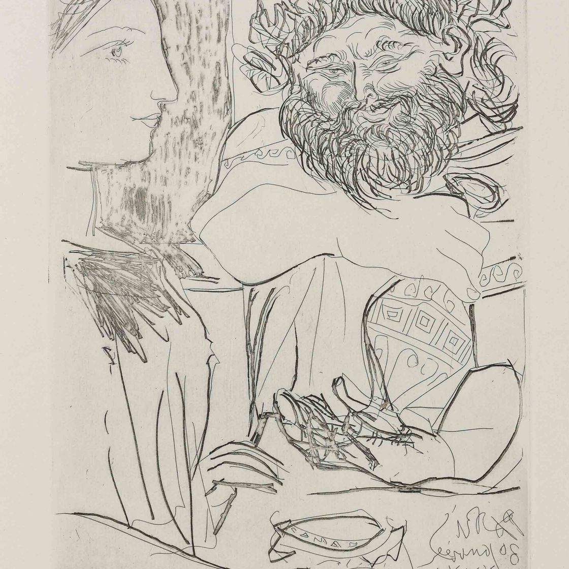 Pablo Picasso — Вакх и его профиль (B. 274; Ba. 409)