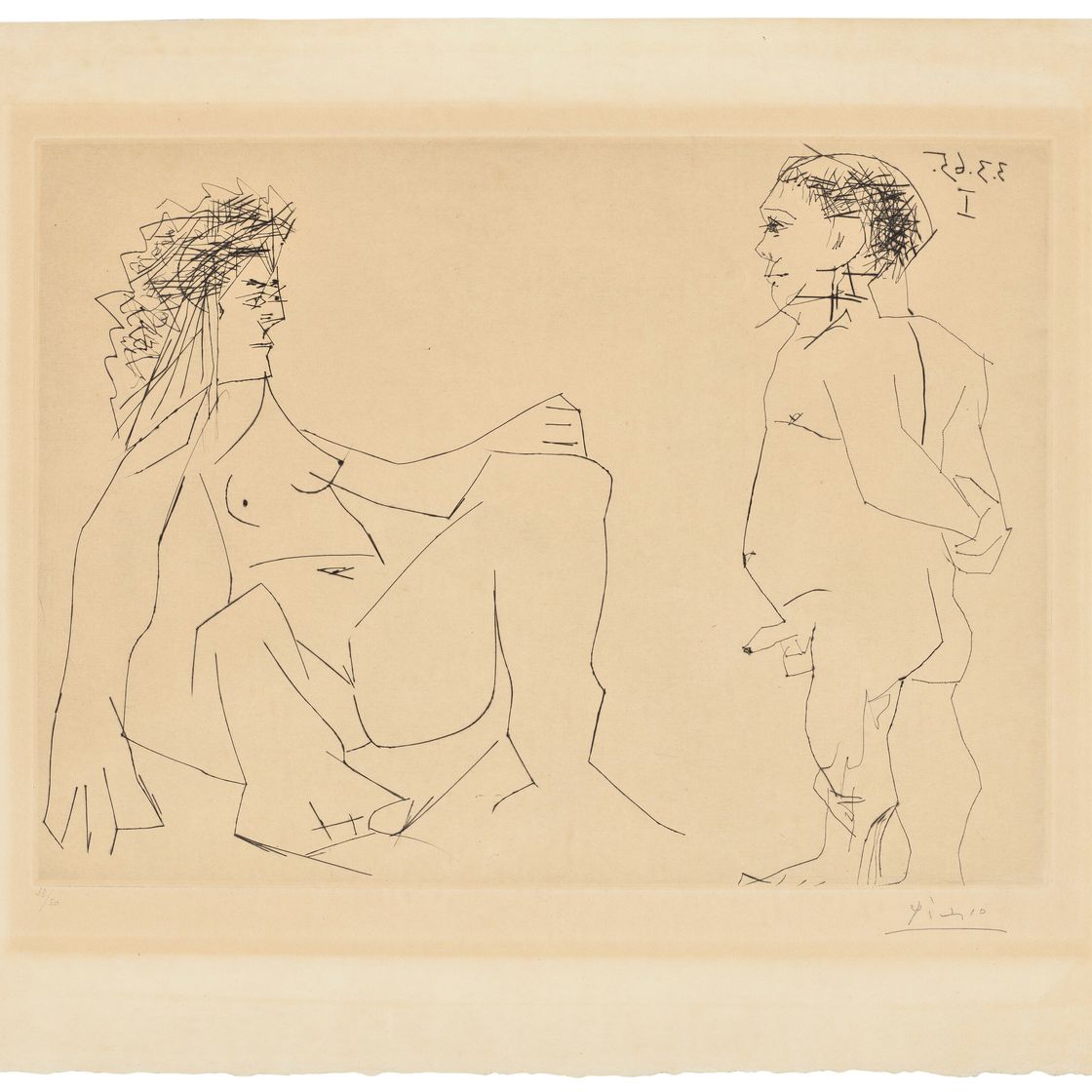 Pablo Picasso — Женщина и мужчина