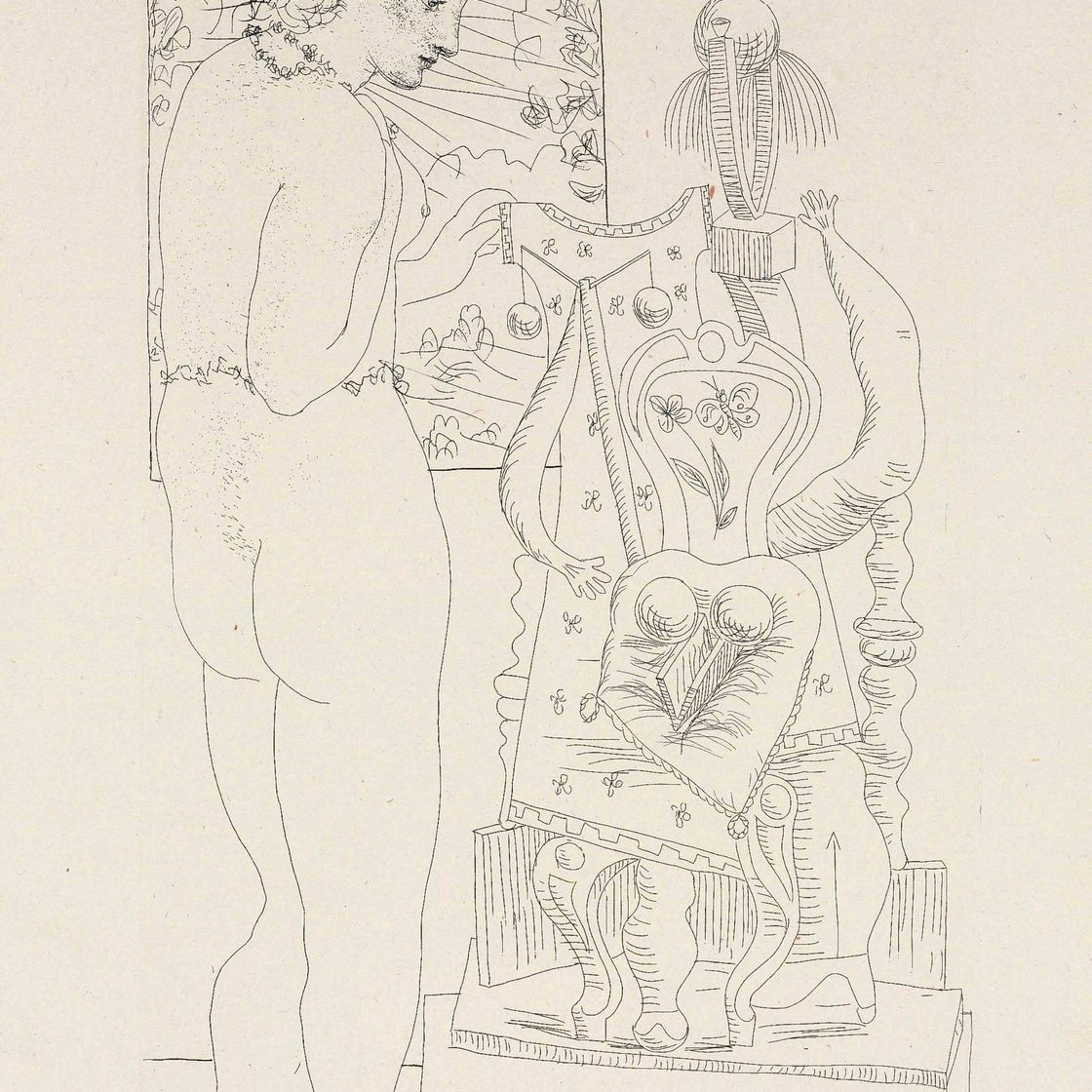Pablo Picasso — Сюрреалистическая модель и скульптура, от: La Suite Vollard (B. 187; Ba. 346)
