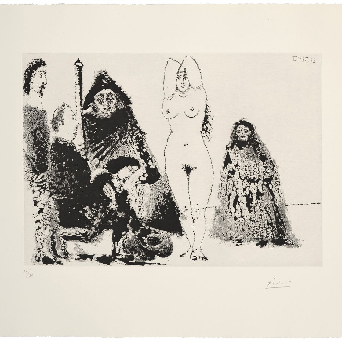 Pablo Picasso — Молодой человек, довольный своим заявлением, в присутствии авторов, от: Series 347