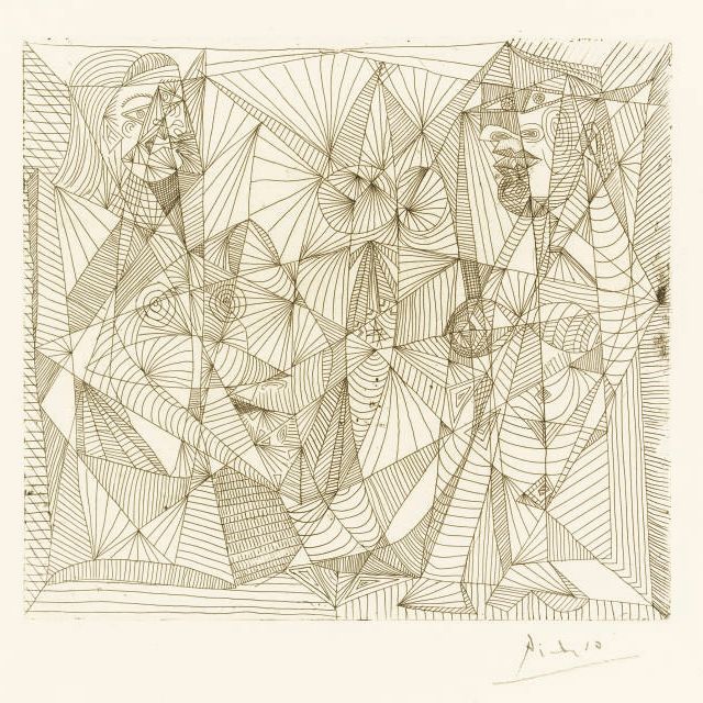 Pablo Picasso — Двойка фигур (B. 309; Ba. 645)
