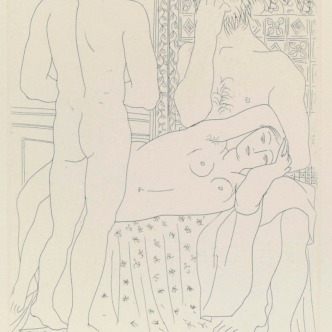 Pablo Picasso — Скульптор, модель дивана и скульптуры, фото 37 из коллекции La Suite Vollard (Блох 147; Медведь 298)