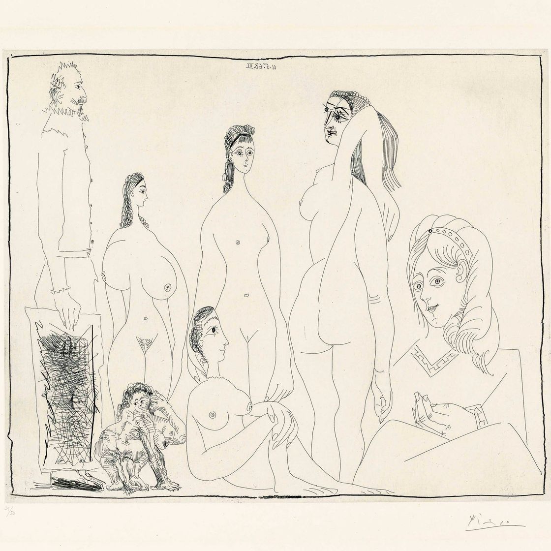 Pablo Picasso — Очень долгий путь от имени женщин, не будь маленькой писающей, от: Séries 347