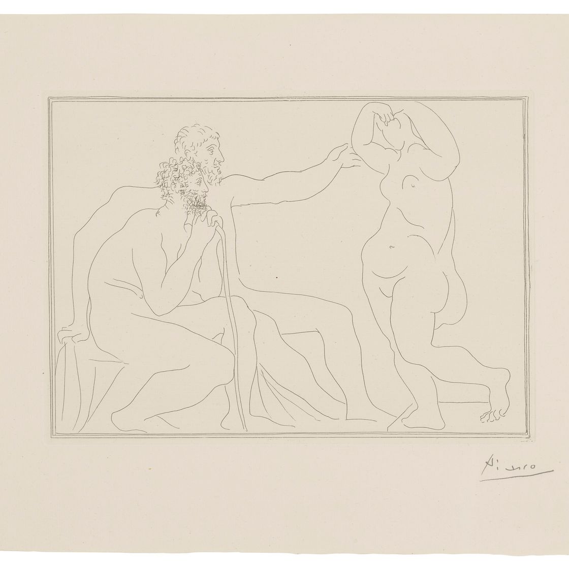 Pablo Picasso — Двое скульпторов создали единственную статую, автор: Ла Сюит Воллар