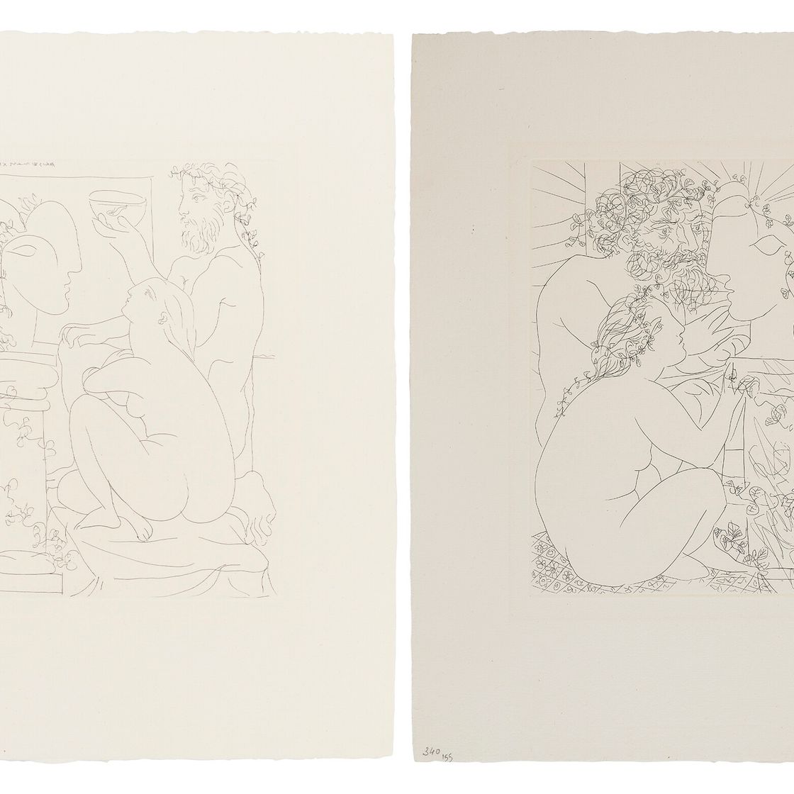 Pablo Picasso — La Suite Vollard: две тарелки