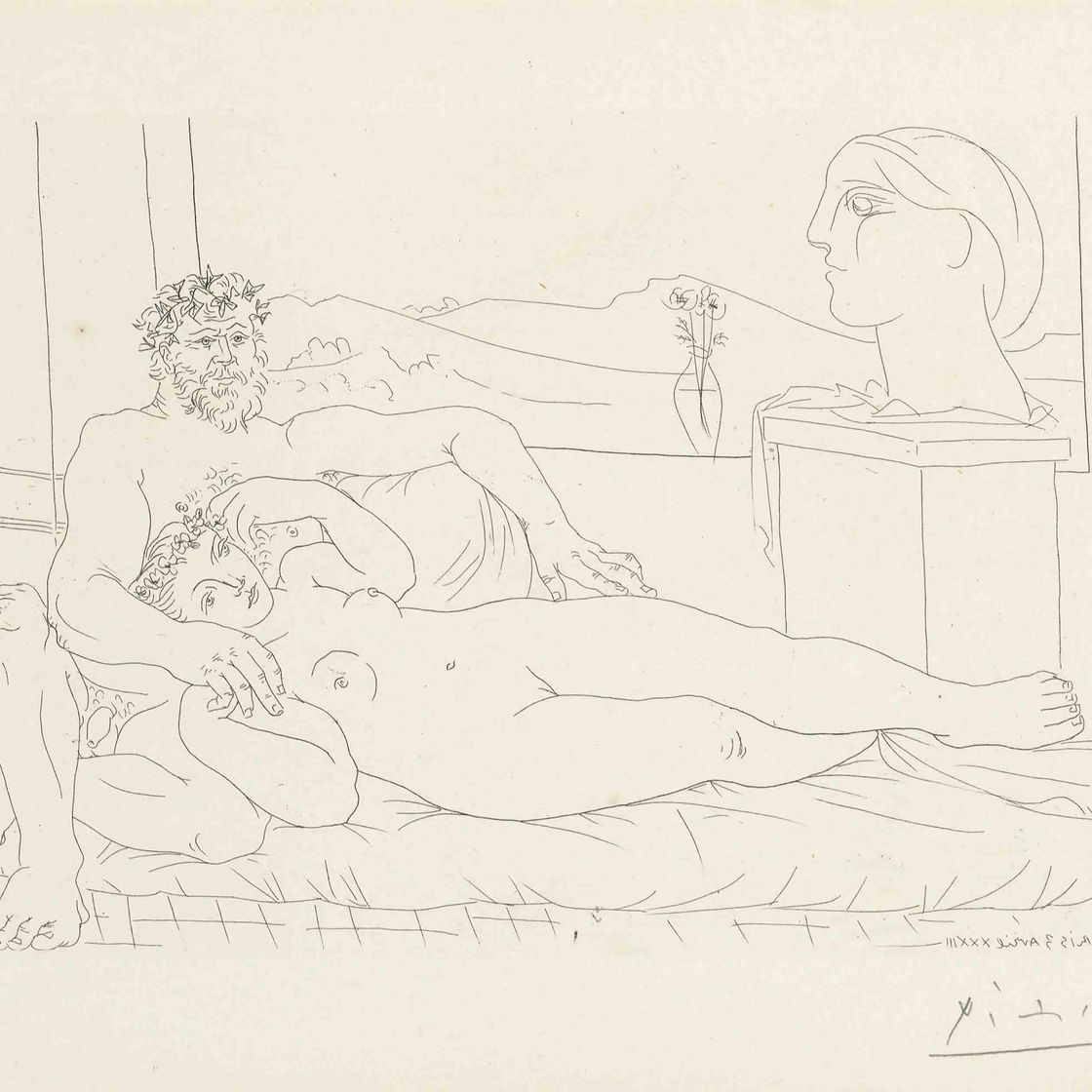 Pablo Picasso — Выставка скульптора II, автор: Ла Сюит Воллар (B. 172; Ba. 325 Bd)