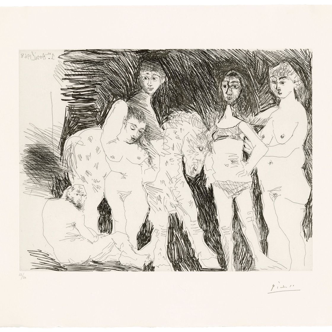 Pablo Picasso — Дом престарелых для молодых: гарсон и кавалер цирка для женщин, фото 15 из: La Série 347