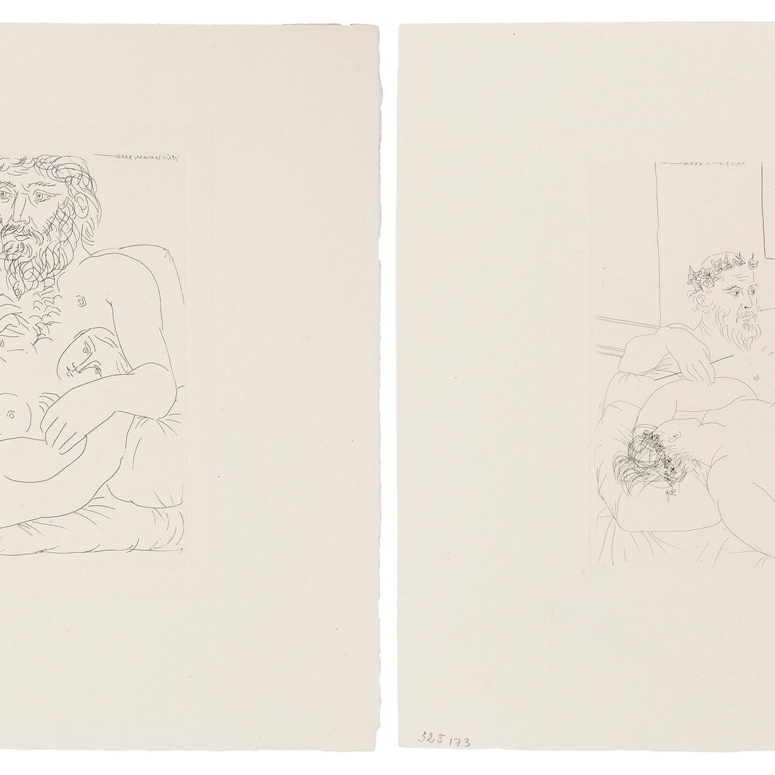 Pablo Picasso — La Suite Vollard: две тарелки, изображение 1