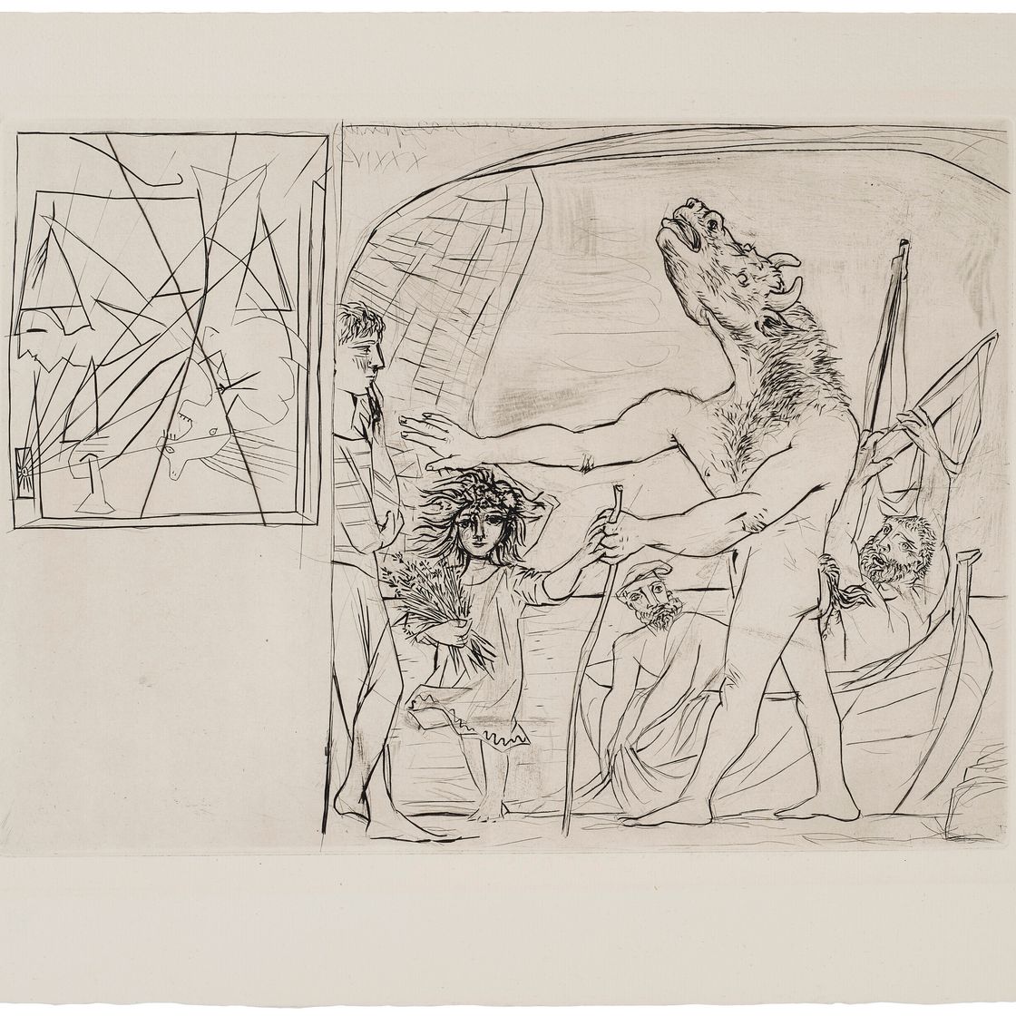 Pablo Picasso — Минотавр - путеводитель по филе, я, из "Люкса Воллара"