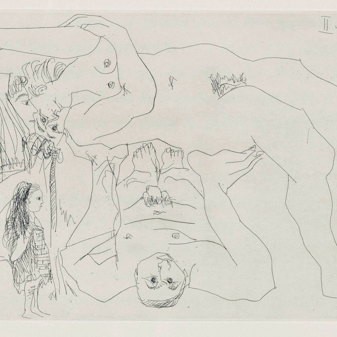 Pablo Picasso — Эль Энтьерро дель Конде де Оргас (р. 1465-1477; Б.А. 1377-1391; Книги Крамера, 146)