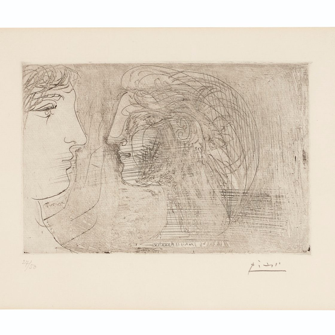 Pablo Picasso — Два профиля лицом к лицу, изображение 1