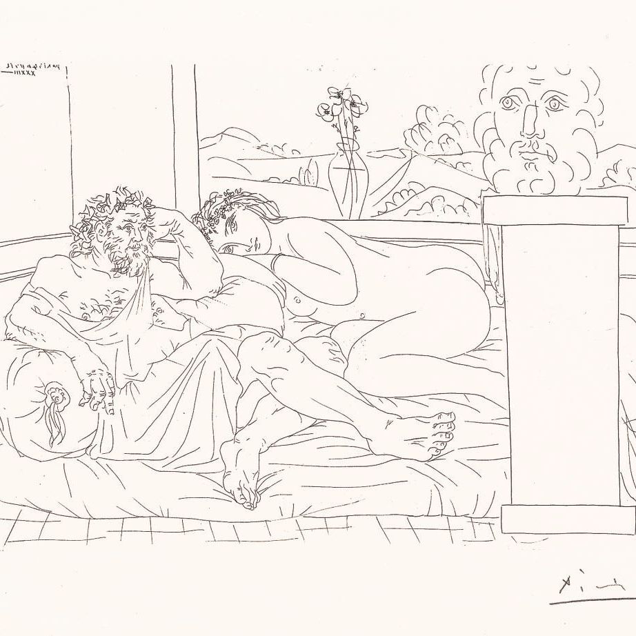 Pablo Picasso — Портрет скульптора IV, из "Сюиты Воллара" (B. 174; Ba. 327)