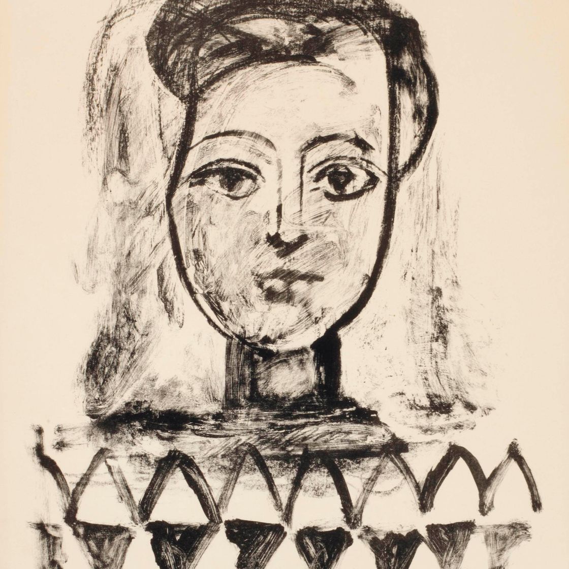 Pablo Picasso — Корсаж для молодой женщины с треугольниками (B. 456; M. 105)