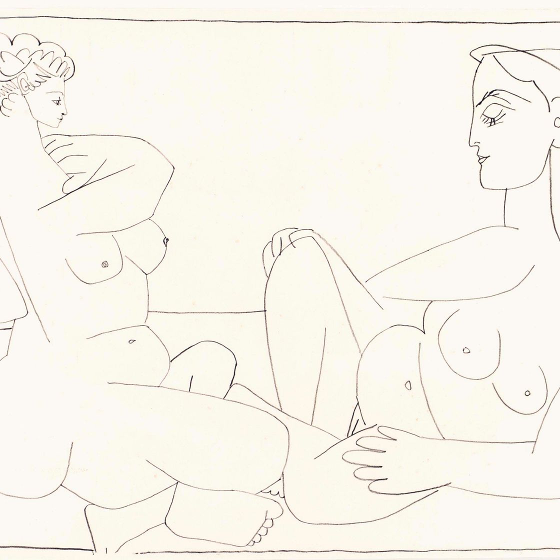 Pablo Picasso — Две женщины на пляже (Мурло 273; Блох 789)