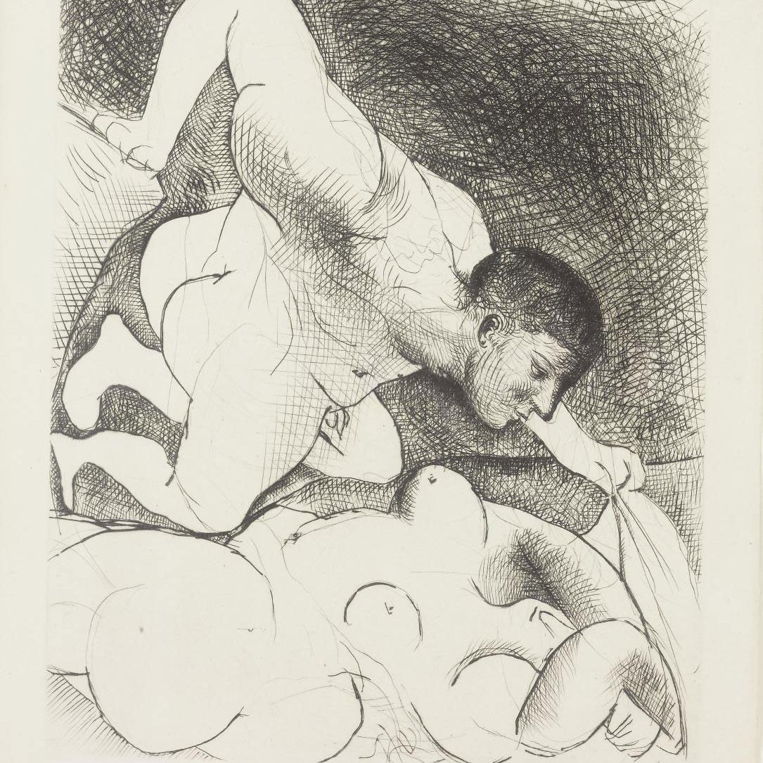 Pablo Picasso — Мужчина-девственник для женщин, от: La Suite Vollard (B. 138; Ba. 203 IIBd)