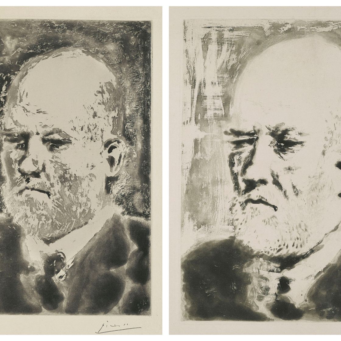 Pablo Picasso — Портрет де Воллара II, автор: La Suite Vollard, изображение 1