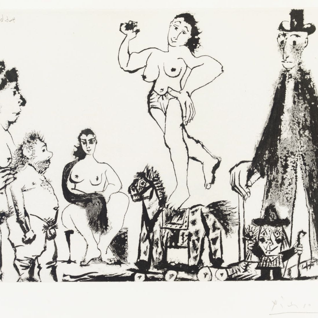 Pablo Picasso — Сувениры на память: Уличный праздник, символ "Дружбы" и "величия", из серии 347 (1621 г. до н.э.; 1637 г. до н.э.)