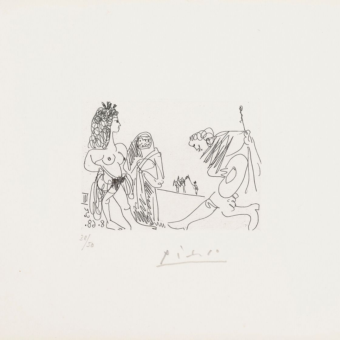 Pablo Picasso — Селестина, представительница благородного дома для молодой женщины, от: Séries 347