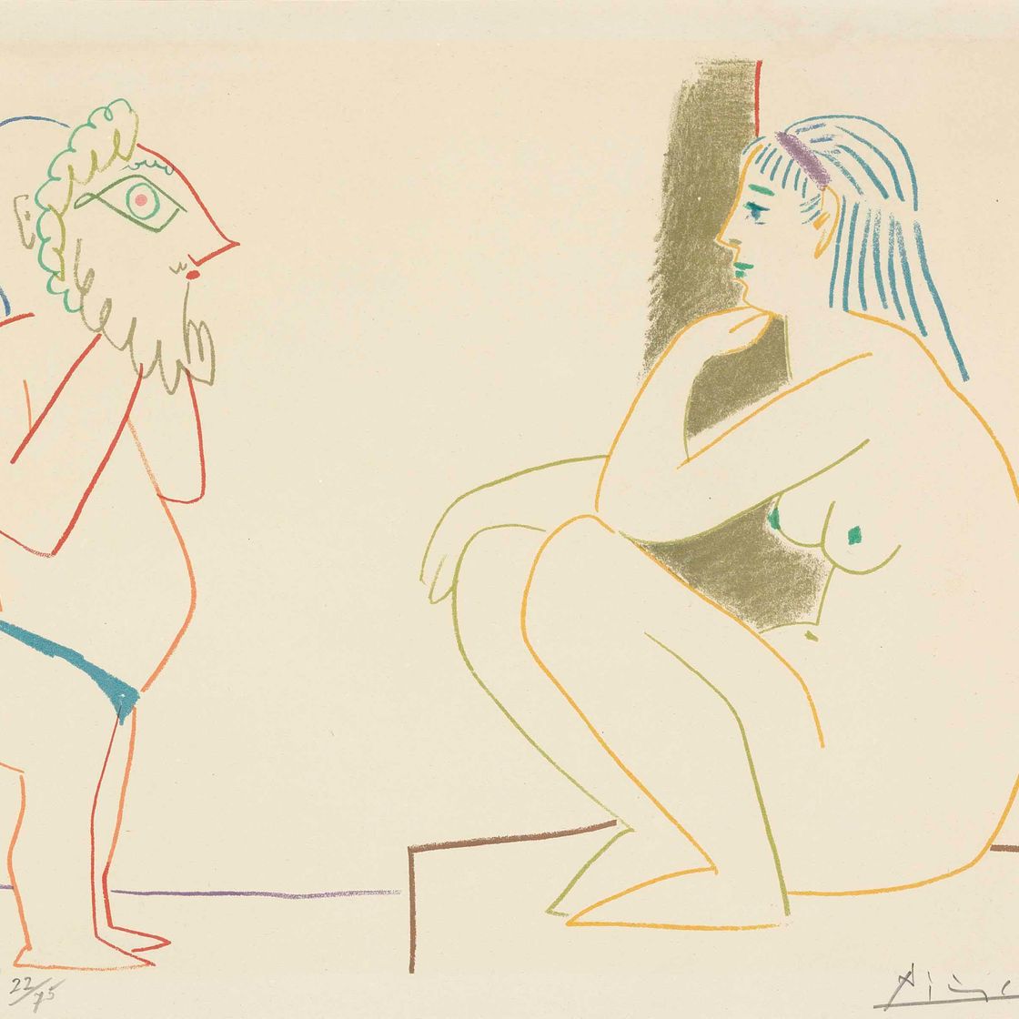 Pablo Picasso — Одна тарелка, от: Verve № 29-30