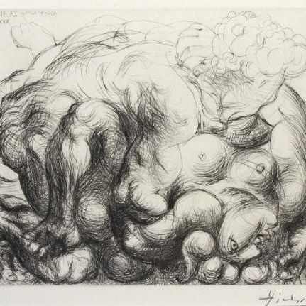 Pablo Picasso — Ле Виол В. из "Сюиты Воллара" (182 г. до н. э.; 341 г. до н. э.)