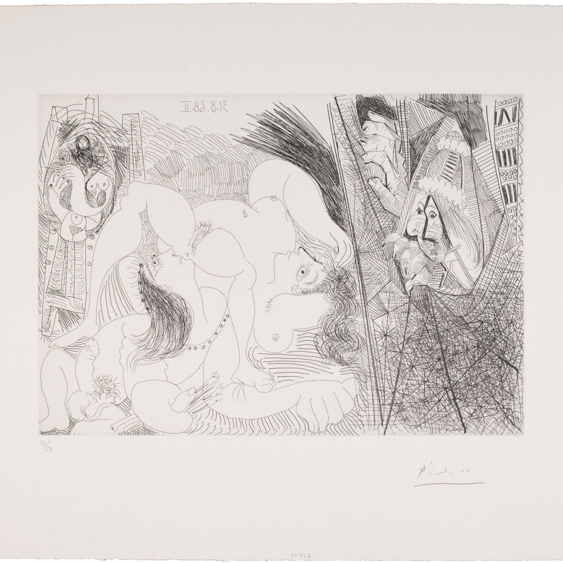 Pablo Picasso — Рафаэль и Форнарина IV: рассказ о папе-тиране, из "Сериз 347"