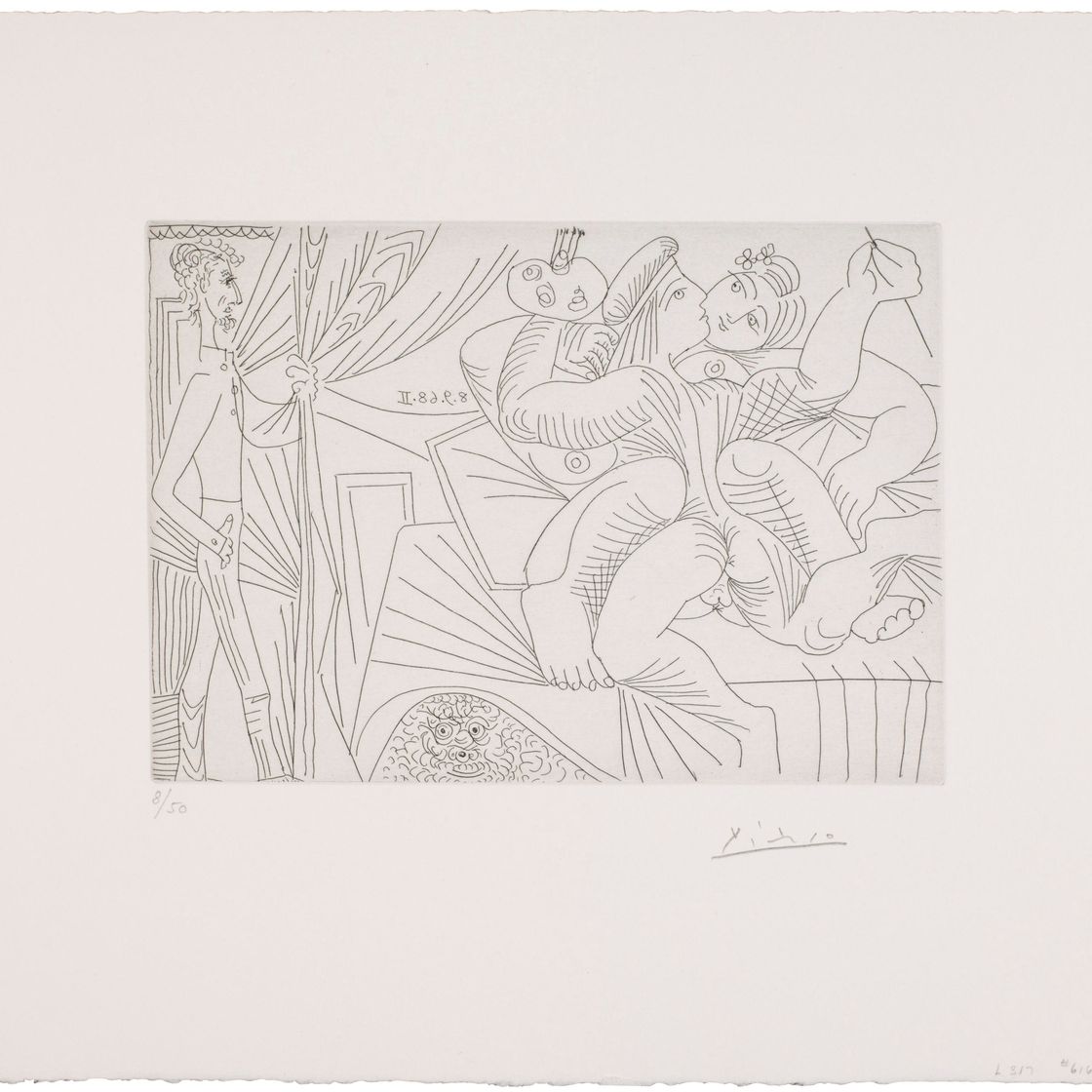 Pablo Picasso — Рафаэль и форнарина. XXII: Мишель-Анж, сын писателя; артист Пьеро Кроммелинк из 347-й серии