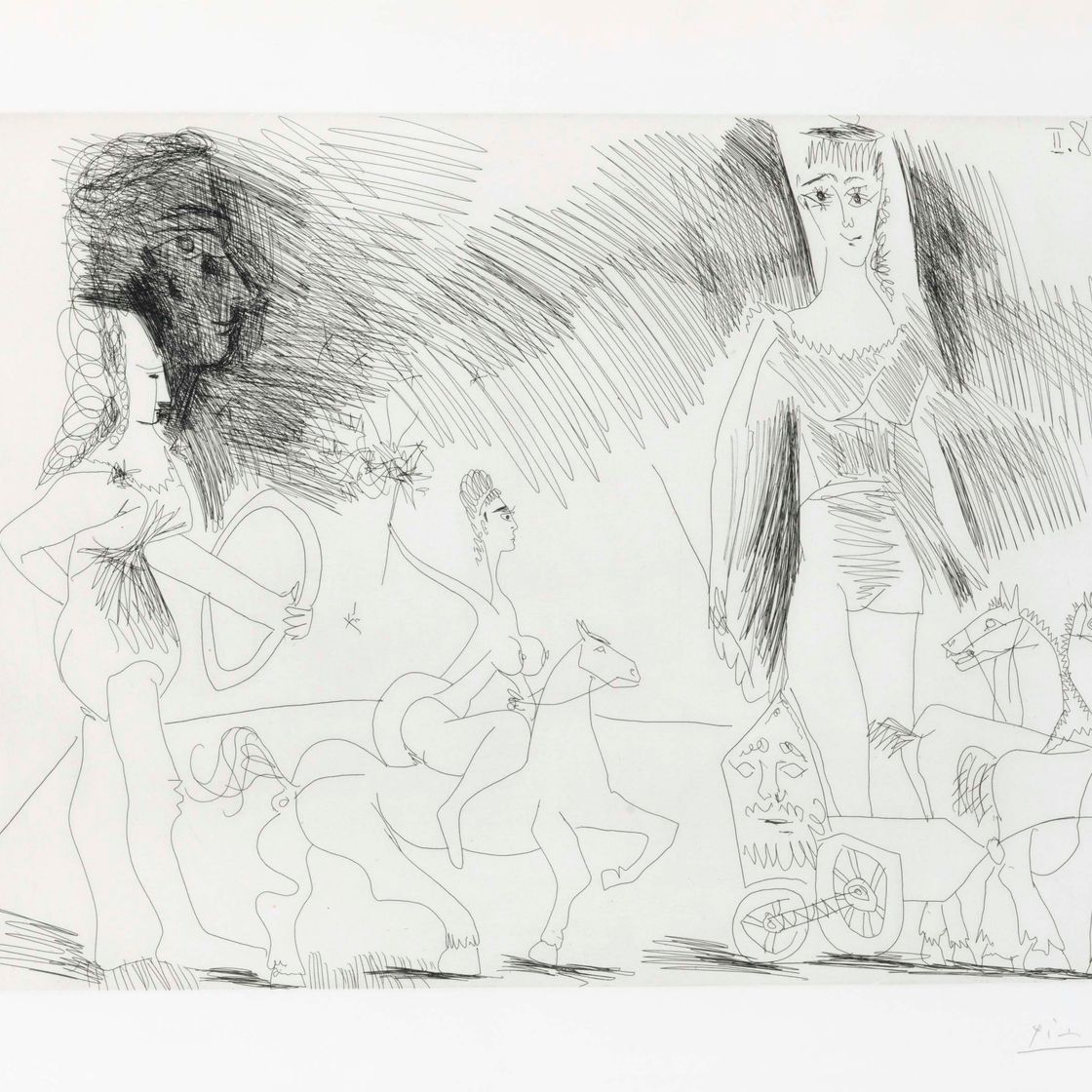 Pablo Picasso — Экюеры и жонглеры, из серии 347